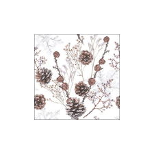 AMB.13317835 Pine cones papírszalvéta 33x33cm, 20db-os papírárú, csomagoló és tárolóeszköz