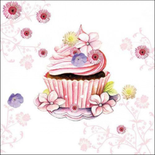 AMB.13318255 Decorated Cupcake papírszalvéta 33x33cm, 20db-os papírárú, csomagoló és tárolóeszköz
