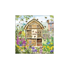 AMB.13318315 Bee hotel papírszalvéta 33x33cm, 20db-os papírárú, csomagoló és tárolóeszköz