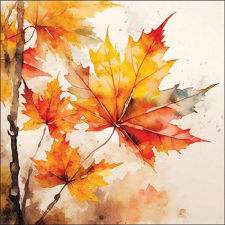  AMB.13319910 Vibrant leaves papírszalvéta 33x33cm, 20db-os papírárú, csomagoló és tárolóeszköz
