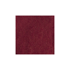  AMB.14005519 Elegance bordeaux dombornyomott papírszalvéta 40x40cm, 15db-os asztalterítő és szalvéta