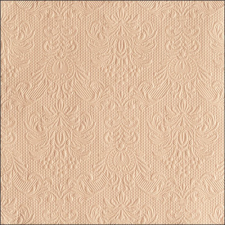  AMB.14018066 Elegance beige dombornyomott papírszalvéta 40x40cm,15db-os papírárú, csomagoló és tárolóeszköz