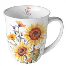 AMB.18417440 Sunflowers porcelánbögre 0,4l bögrék, csészék
