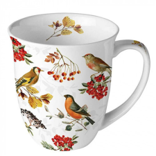  AMB.18417730 Autumn birds porcelánbögre 0,4l bögrék, csészék