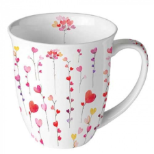 AMB.18418125 Hearts garlands porcelánbögre 0,4l bögrék, csészék