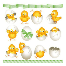 AMB.23301550 Funny Chickens papírszalvéta 33x33cm,20db-os papírárú, csomagoló és tárolóeszköz