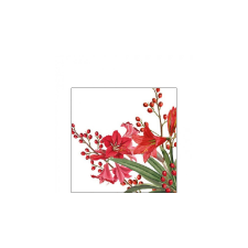  AMB.32516605 Christmas Bouquet White papírszalvéta 25x25cm, 20db-os asztalterítő és szalvéta