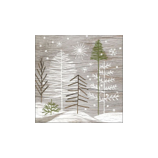 AMB.33315495 Trees On Wood papírszalvéta 33x33cm, 20db-os asztalterítő és szalvéta