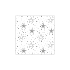 AMB.33316736 Night sky silver/white papírszalvéta 33x33cm, 20db-os papírárú, csomagoló és tárolóeszköz