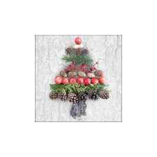AMB.33317865 Deco tree grey papírszalvéta 33x33cm, 20db-os papírárú, csomagoló és tárolóeszköz