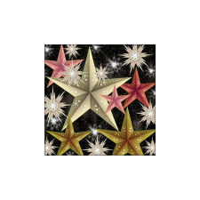AMB.33318115 Luminous stars papírszalvéta 33x33cm, 20db-os papírárú, csomagoló és tárolóeszköz