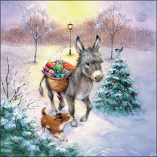  AMB.33318840 Gifts delivery papírszalvéta 33x33cm, 20db-os papírárú, csomagoló és tárolóeszköz
