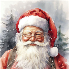  AMB.33319075 Happy Santa papírszalvéta 33x33cm, 20db-os papírárú, csomagoló és tárolóeszköz