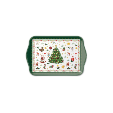 AMB.33714515 Christmas Evergreen white műanyag kistálca 13x21cm konyhai eszköz
