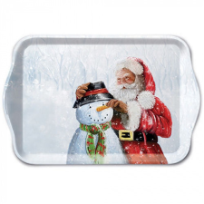  AMB.33718020 Santa and snowman műanyag kistálca 13x21cm konyhai eszköz