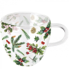  AMB.34416495 Winter greenery white duplafalú borosilicate üvegcsésze 0,25l