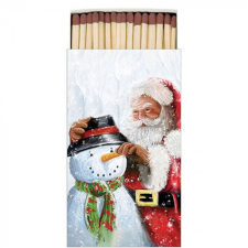  AMB.39518020 Santa and snowman gyufa 6,5x11cm konyhai eszköz