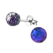 Amber - Swarovski kristályos fülbevaló - Heliotrope - lila fülbevaló