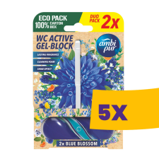 AMBI PUR aktív WC illatosító gél blokk Blue Blossom 2x45g (Karton - 5 csomag) tisztító- és takarítószer, higiénia