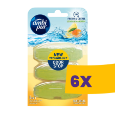 AMBI PUR WC illatosító gél utántöltő Lemon & Mandarin 3x55ml (Karton - 6 csomag) tisztító- és takarítószer, higiénia