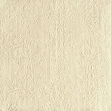 AMBIENTE 14004926 Elegance cream papírszalvéta, nagy, 40x40cm,15db-os asztalterítő és szalvéta