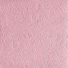 AMBIENTE 14011109 Elegance Pastel Rose papírszalvéta nagy, 40x40cm, 15db-os asztalterítő és szalvéta