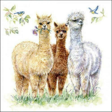 Ambiente Alpaca friends papírszalvéta 33x33cm, 20db-os papírárú, csomagoló és tárolóeszköz