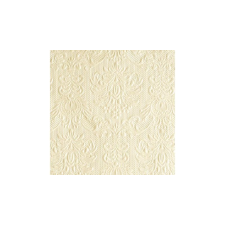 AMBIENTE AMB.12506920 Elegance pearl cream dombornyomott papírszalvéta 25x25cm,15db-os asztalterítő és szalvéta