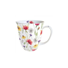 AMBIENTE AMB.18415890 Poppy Meadow porcelánbögre 0,4L bögrék, csészék