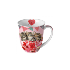 AMBIENTE AMB.18417535 Cats in Tea Cups porcelánbögre 0,4l bögrék, csészék