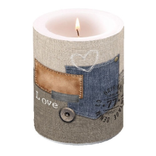 AMBIENTE AMB.19111445 Original Denim átvilágítós gyertya 12x10cm gyertya
