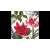 AMBIENTE AMB.33316555 Christmas plants white papírszalvéta 33x33cm, 20db-os