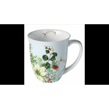 AMBIENTE AMB.38418990 White poinsettia porcelánbögre 0,4l bögrék, csészék