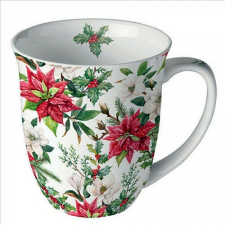 Ambiente Christmas florals porcelánbögre 0,4l bögrék, csészék