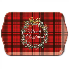AMBIENTE Christmas Plaid műanyag kistálca 13x21cm konyhai eszköz