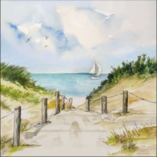 AMBIENTE Dune Path papírszalvéta 33x33cm, 20db-os konyhai eszköz