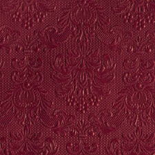 AMBIENTE Elegance bordeaux dombornyomott papírszalvéta 25x25cm,15db-os konyhai eszköz