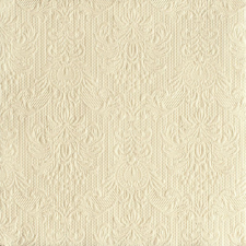 AMBIENTE Elegance cream dombornyomott papírszalvéta 33x33cm,15db-os konyhai eszköz