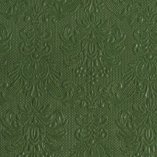 AMBIENTE Elegance dark green dombornyomott papírszalvéta 25x25cm,15db-os konyhai eszköz