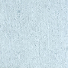 AMBIENTE Elegance light blue dombornyomott papírszalvéta 40x40cm,15db-os konyhai eszköz