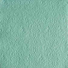 AMBIENTE Elegance Pale Aqua dombornyomott papírszalvéta 40x40cm,15db-os konyhai eszköz