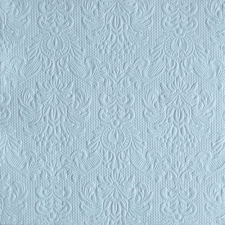 AMBIENTE Elegance pale blue dombornyomott papírszalvéta 33x33cm, 15db-os konyhai eszköz