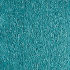 AMBIENTE Elegance petrol dombornyomott papírszalvéta 33x33cm,15db-os konyhai eszköz