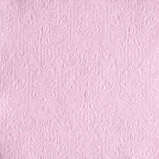 AMBIENTE Elegance pink dombornyomott papírszalvéta 33x33cm,15db-os konyhai eszköz