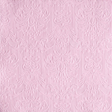 AMBIENTE Elegance rose dombornyomott papírszalvéta 40x40cm,15db-os konyhai eszköz