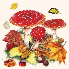 AMBIENTE Fly Agaric papírszalvéta 33x33cm,20db-os konyhai eszköz