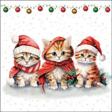 Ambiente Funny cute kittens papírszalvéta 33x33cm, 20db-os papírárú, csomagoló és tárolóeszköz