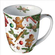 Ambiente Gingerbread cookies porcelánbögre 0,4l bögrék, csészék