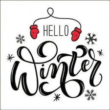 Ambiente Hello winter papírszalvéta 33x33cm, 20db-os papírárú, csomagoló és tárolóeszköz