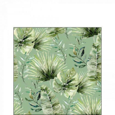  Ambiente Jungle leaves green papírszalvéta 25x25cm, 20db-os papírárú, csomagoló és tárolóeszköz